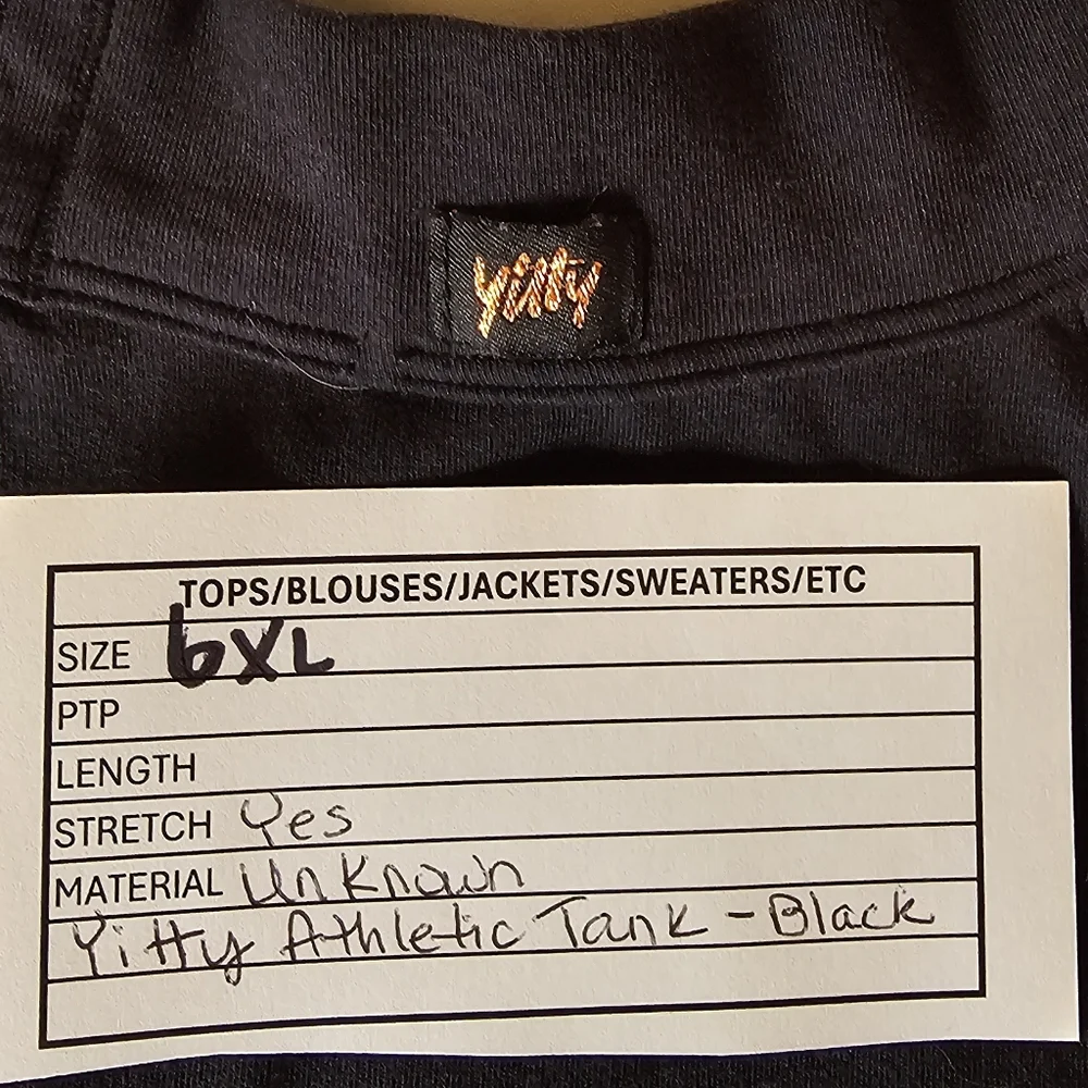 YITTY Black Halter Tank Top, 6xl - Picture 5 of 5